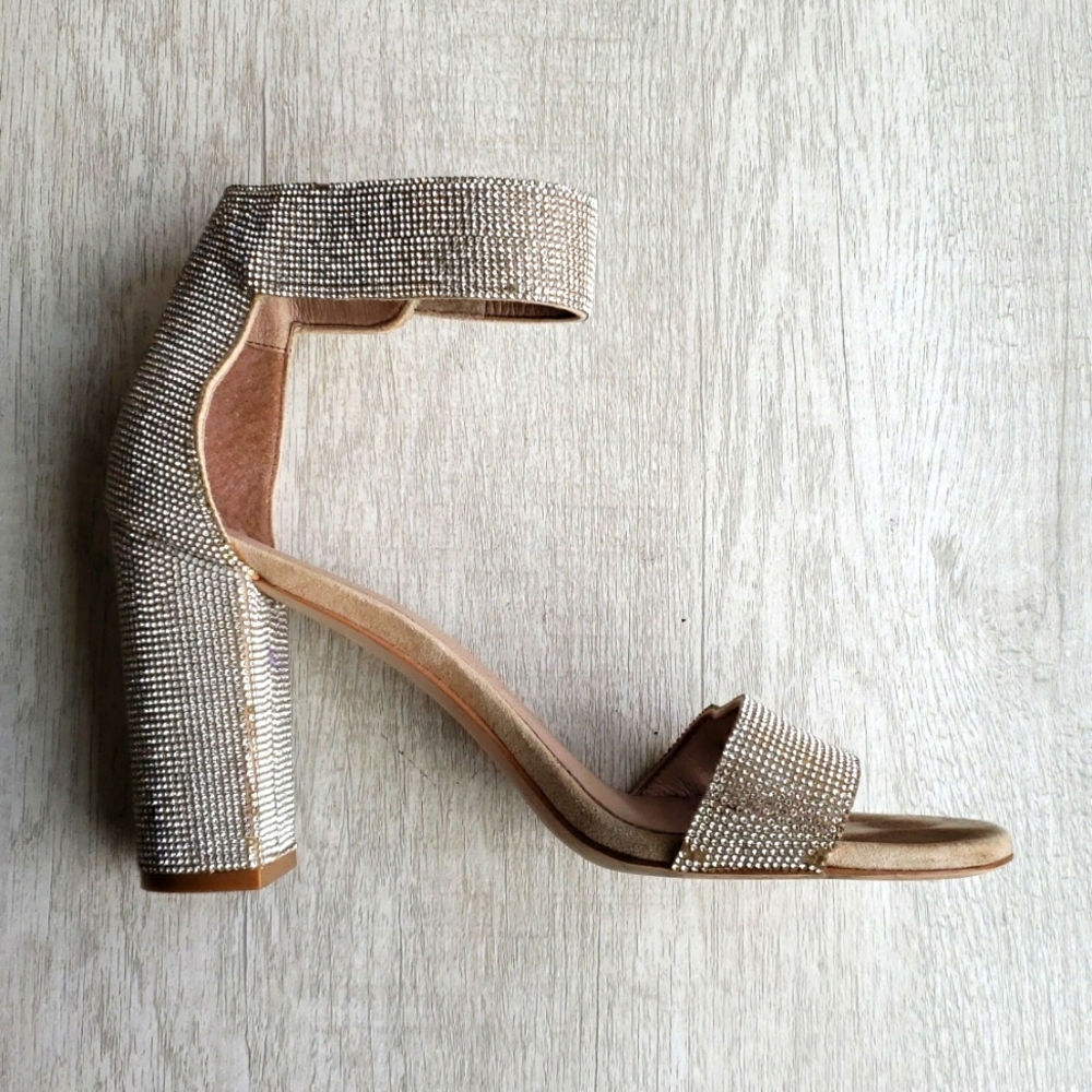 Jeffrey Campbell SILVER Sparkle Heels